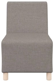 vidaXL Μοναδικός Καναπές χωρίς Χερούλια 2 pcs Taupe 55 x 74 x 82 εκ.