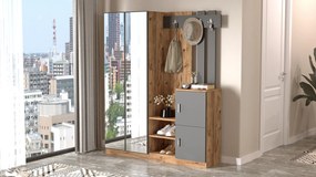 Έπιπλο Εισόδου Πεύκο Atlantic / Ανθρακί DD8 147,2x37,5x179,7