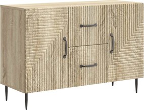 vidaXL Πλαϊνό γραφείο με συρτάρι Sonoma Δρυς 89 x 34,5 x 60 εκ.