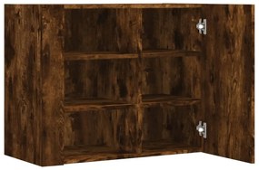vidaXL Ντουλάπι Τοίχου Καπνιστή Δρυς 75x35x60 εκ. Επεξεργασμένο Ξύλο