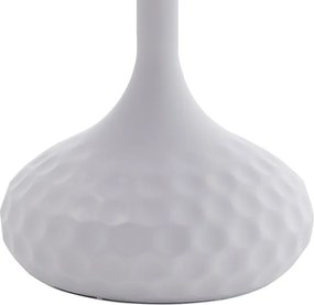 Βοηθητικό τραπέζι Fabron Inart λευκό sintered stone Φ50x52εκ