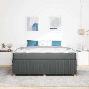 vidaXL Σκελετός Κρεβατιού Άλλο Σκούρο γκρι 180 x 200 cm ύφασμα