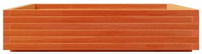 vidaXL Ζαρντινιέρα Καφέ Κεριού 110x110x26,5 εκ. από Μασίφ Ξύλο Πεύκου