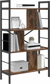 vidaXL Ράφι Βιβλίων 7 επιπέδων 75 x 30 x 123,5 εκ. Επεξεργασμένο Ξύλο