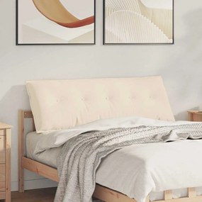 vidaXL Μαξιλάρι Πλάτης Μπεζ 140 x 50 cm Ύφασμα Μικροΐνας