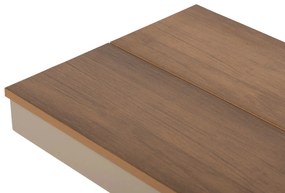 ΠΑΓΚΑΚΙ ΑΛΟΥΜΙΝΙΟΥ TAWNEE HM6040.04 ΣΑΜΠΑΝΙ-POLYWOOD ΚΑΘΙΣΜΑ ΦΥΣΙΚΟ 220x36x44,5Υεκ. (1 Τεμμάχια)