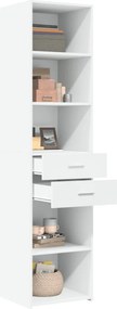 vidaXL Ντουλάπι Λευκό 45x42,5x185 εκ. από Επεξεργασμένο Ξύλο