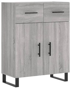 Ντουλάπι Γκρι Sonoma 69,5 x 34 x 90 εκ. από Επεξεργασμένο Ξύλο - Γκρι