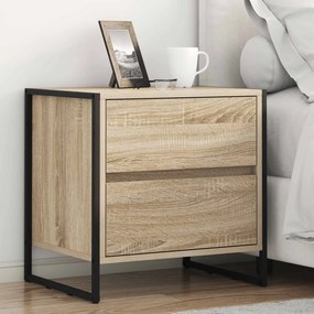 vidaXL Κομοδίνο Σονόμα 50 x 39.5 x 50 εκ. Επεξεργασμένο Ξύλο