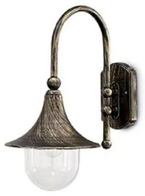 Φανάρι τοίχου CIMA AP1 αλουμινίου καφέ πατίνα Ideal Lux-24134-Καφέ 024134