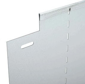 vidaXL Περιγράμματα γκαζόν 20 pcs Ασημί 100 x 25 x 0,07 εκ.
