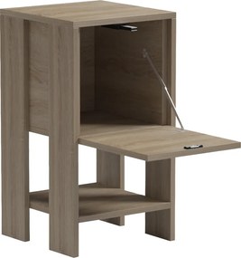 Κομοδίνο Reppo pakoworld sonoma 30x30x55εκ