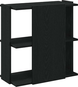 vidaXL Βιβλιοθήκη 3 Επιπέδων Μαύρη 60x30x60 εκ. από Επεξεργ. Ξύλο