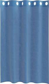 vidaXL Voile κουρτίνες με ροδέλες 2 τεμάχια Μπλε Ρουά