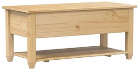 vidaXL Τραπεζάκι Corona Με Συρτάρια 100x48x45 εκ. Μασίφ Ξύλο Πεύκου