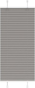 vidaXL Πλισέ περσίδα Ανθρακί 55x100 cm Πλάτος υφάσματος 54,4 cm