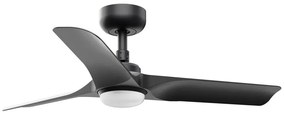 Ανεμιστήρας Οροφής Hey S 33825-1TW D90cm LED 18W 2700/ 4000/ 6000K 480lm Black Faro Barcelona Διάμετρος 90cm