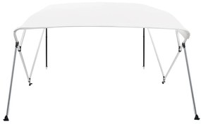 vidaXL Τέντα Σκάφους με 4 Αψίδες Λευκή 243 x 180 x 137 εκ.