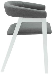 vidaXL Καρέκλες φαγητού 2 pcs Λευκό 54 x 57 x 73 εκ