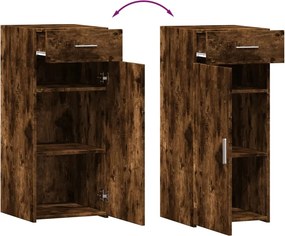 vidaXL Ντουλάπι Καπνιστή Δρυς 40x42,5x93 εκ. από Επεξεργ. Ξύλο