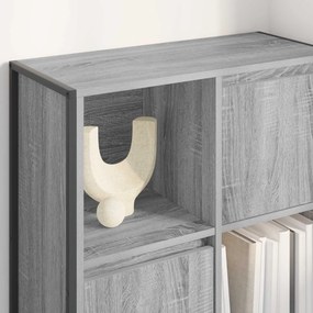 VidaXL Βιβλιοθήκη Γκρι Sonoma 68 x 30 x 108 cm Επεξεργασμένο Ξύλο