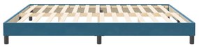 vidaXL Κρεβάτι Boxspring χωρίς Στρώμα Σκούρο Μπλε 200x220 εκ Βελούδινο