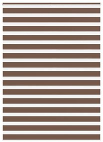 vidaXL Ζέβρα τυφλή Καφέ Πλάτος υφάσματος 160,9 εκ. Πολυεστέρας