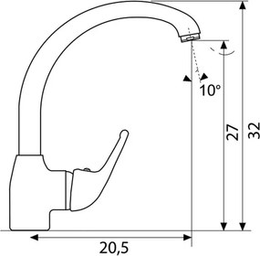 Sanitec Jolla Granite - Μπαταρία Κουζίνας - T.D.F.