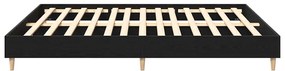 vidaXL Σκελετός Κρεβατιού Μαύρη Οξυά 180 x 200 cm Επεξεργασμένο ξύλο