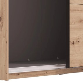 Ντουλάπα Συρόμενη GARD 245 Δίφυλλη Artisan 245x61x218εκ. 245x61x218 εκ.