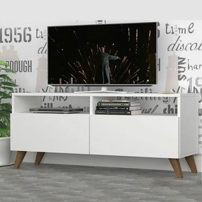 Έπιπλο τηλεόρασης Inci Megapap χρώμα λευκό 120x35x50εκ.