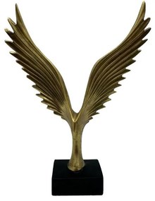 Διακοσμητικό Αντικείμενο Επιτραπέζιο Amig 021844 23x10x31cm Gold-Black Πολυρεσίνη