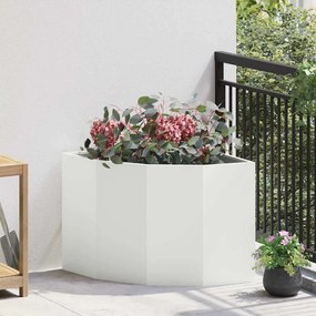 vidaXL Γωνιακό Ροδόδεντρο Λευκό 60 x 60 x 50 εκ Ατσάλι