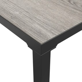 vidaXL Τραπέζάκι Κήπου Γκρι 55 x 55 x 31 εκ. από DPC και Ατσάλι