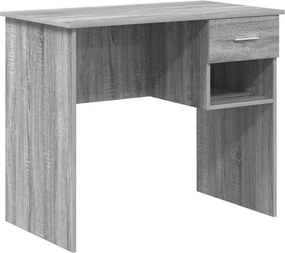 vidaXL Γραφείο Γκρίζο Σονομα 90 x 49 x 75 εκ Επεξεργασμένο ξύλο