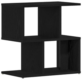 vidaXL Κομοδίνο 2 τμχ Μαύρο Δρυς 50x30x51,5 εκ Τεχνητό Ξύλο