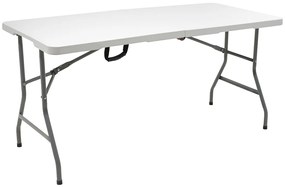 Τραπέζι catering Rodeo  πτυσσόμενο-βαλίτσα λευκό 152x70x74εκ Model: 142-000003
