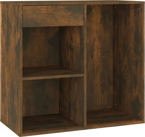 808840 vidaXL Ντουλάπι Καλλυντικών Καπνιστή Δρυς 80x40x75εκ.Επεξ. ξύλο