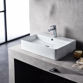 Tema Strata 60 White 61x42 - Επιτραπέζιος &amp; Επιτοίχιος Νιπτήρας