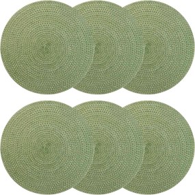 vidaXL Γιούτα Σουβέρ 6 pcs Λαδί Ø 30 cm 100% Γιούτα Τοσσά