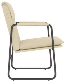 vidaXL Πολυθρόνα Κρεμ 55x64x80 εκ. Υφασμάτινη