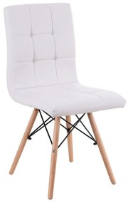Καρέκλα ArteLibre CUPPLESSUS Λευκό PU 43x55x86cm Arte-14590006