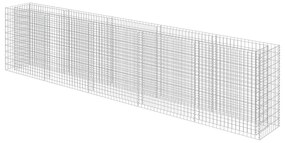 vidaXL Συρματοκιβώτιο-Γλάστρα Υπερυψωμένη 450x50x100 εκ. Γαλβ. Χάλυβας