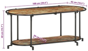 ΈΠΙΠΛΟ ΤΗΛΕΟΡΑΣΗΣ 100X42X40 ΕΚ. ΑΠΟ ΜΑΣΙΦ ΑΝΑΚΥΚΛΩΜΕΝΟ ΞΥΛΟ 4013490