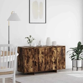 vidaXL Πλαϊνό γραφείο Καπνιστή δρυς 135 x 41 x 69 cm