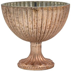 Διακοσμητικό Μπωλ 962-225-016 18x16cm Bronze Γυαλί