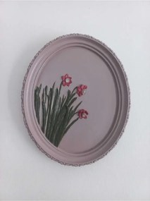 Stewehome οβάλ διακοσμητικό τοίχου από πέτρα 21x17 cm