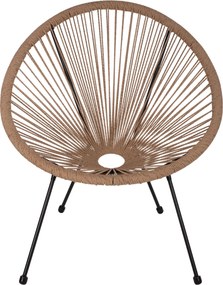 ΣΕΤ ΕΞΩΤΕΡΙΚΟΥ ΧΩΡΟΥ 3ΤΜΧ ACAPULCO HM21100 TWISTED WICKER-ΜΕΤΑΛΛΟ