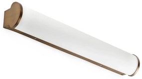 Φωτιστικό Μπάνιου - Τοίχου Danubio 63605 LED 18W 2700K 1080Lm Bronze Faro Barcelona Aluminium, Glass