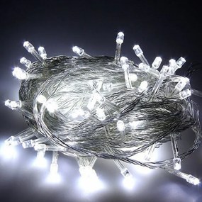 Epam Σειρά 100 LED Ψυχρό Λευκό Σταθερά 5m Διάφανο Καλώδιο Επεκτεινόμενα IP44 Ρεύματος XLALED100W-CC/31V